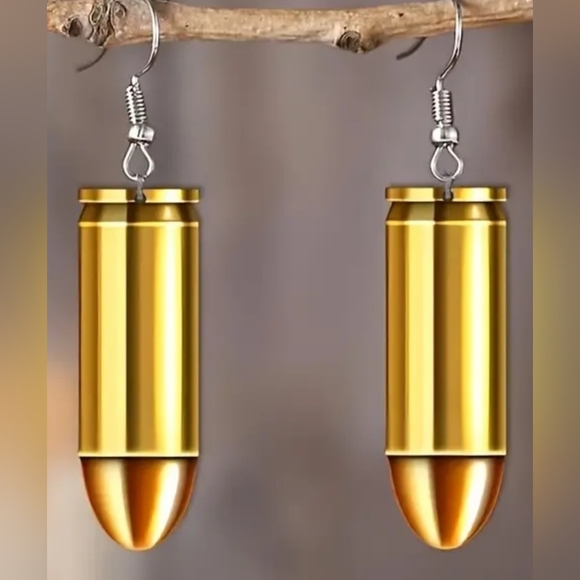 Bullet Acrylic Flat Earrings - Picture 1 of 1